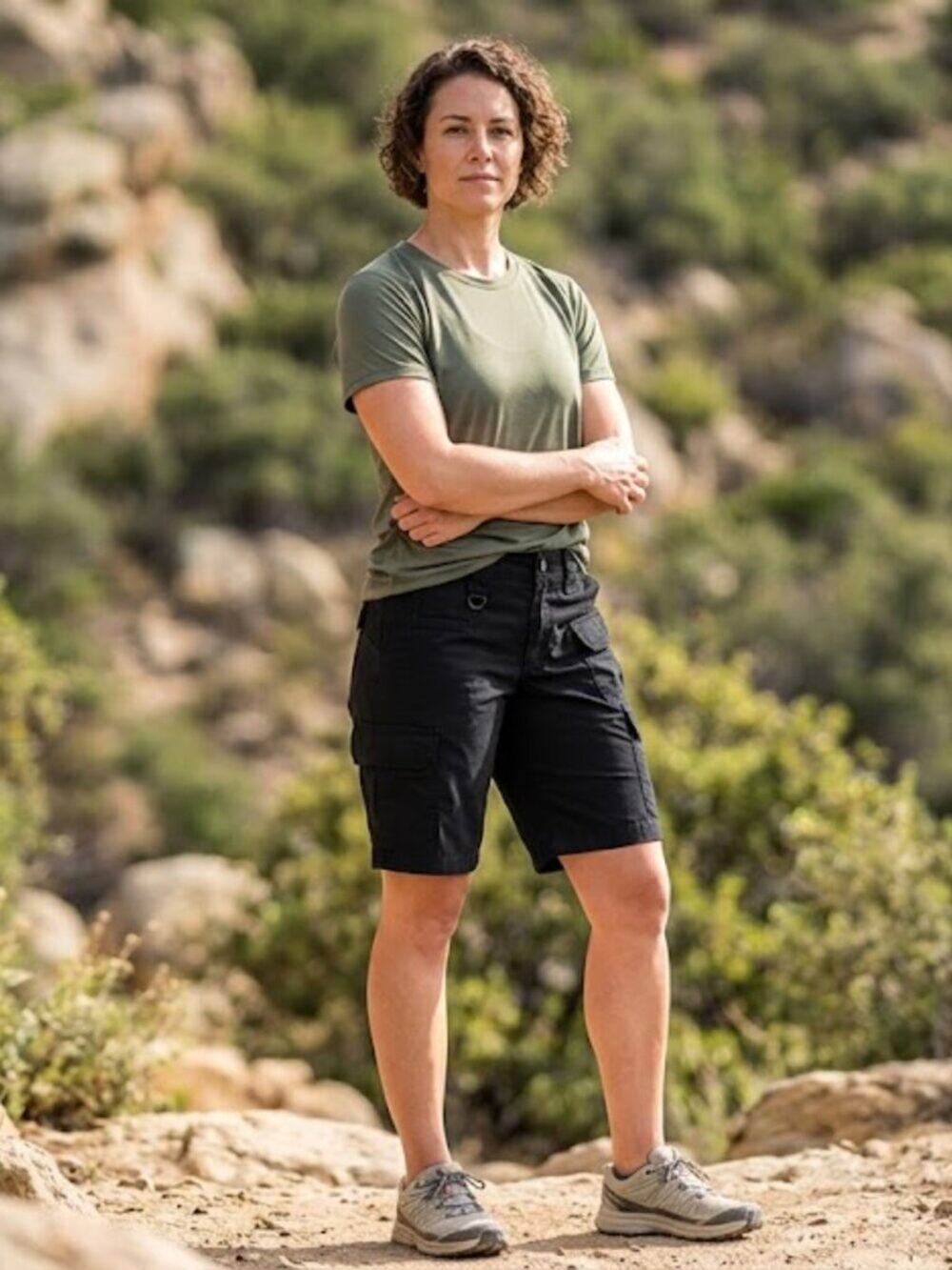 5.11 Tactical Women Black Cargo Shorts Multiple Pockets Hiking Utility 10
